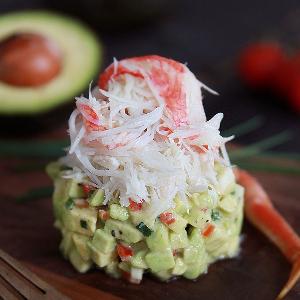 Tartare D’avocat Au Crabe Des Neiges | Avocats Du Mexique